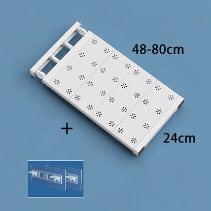 Adjustable Wardrobe Storage Shelves Clothing Closet Shelf Wall Mounted Rack for Bathroom Kitchen Cabinet Shelves Home Organizer