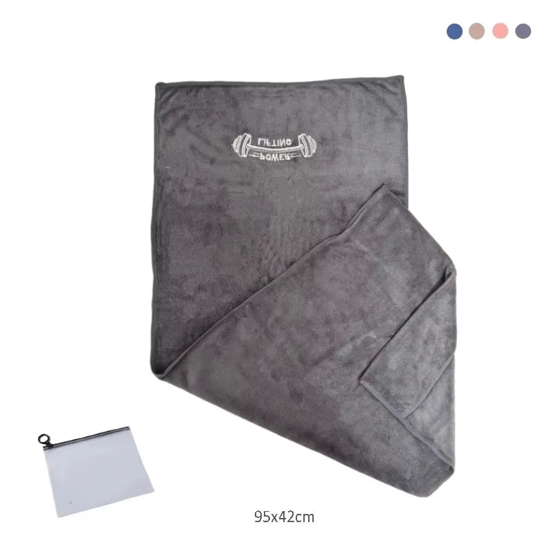 Fitness Quick Dry Towel 42*95cm Microfiber Gym Yoga Training Swimming Tennis Towel Beach Jogging Body Anti-slip Sports Sweat