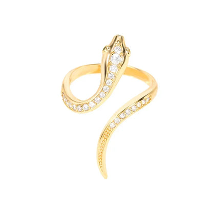Stainless Steel Heart Ring for Women – 18K Gold Plated, Zircon Inlay, Vintage Waterproof Wedding Jewelry Gift