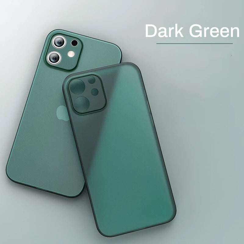 0.2MM Thickness Slim Cover Cases Ultra Thin Matte Phone PP Case For Iphone 11 12 13 14 15 16 17 Air plus Pro Max Mini X Xr XsMax