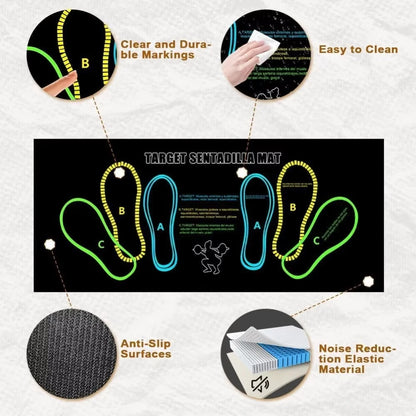 Two-Color Non-Slip Squat Mat for Home Gym and Fitness