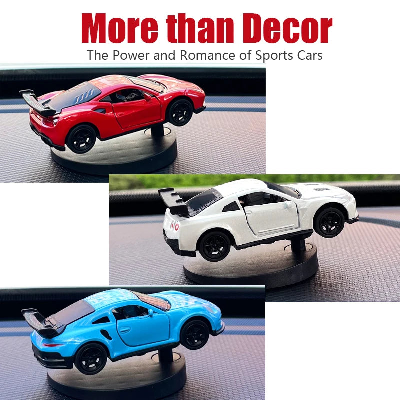 Drift Car Dashboard Ornament – Swinging Sports Car Decor