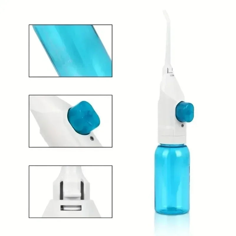 1PC Portable Electric High-Pressure Water Flosser Manual Pulse Jet Dental Teeth And Gums Cleaner Deep Cleaning Oral Irrigator