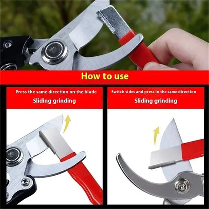 Portable Sharpener Tool Tungsten Steel Blade For Kitchen Knife Scissors Garden Shears Sharpening Stick Household Outdoor Use