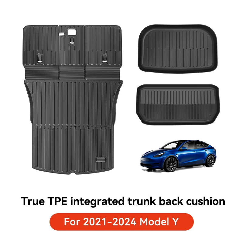 YZ For Tesla Model 3 Y Highland Juniper 2021-2026 all-in-one TPE Trunk mat Luggage mat Four Seasons Waterproof Non-slip