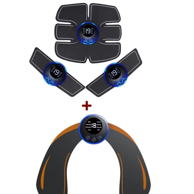 EMS Abdominal Muscle Stimulator Fitness ABS Arm Training Patches Muscle Exercise Instrument USB Charging Home Men