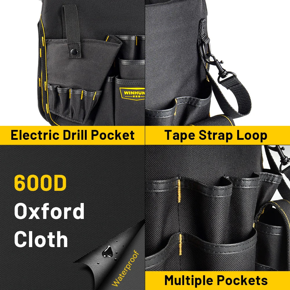 WINHUNT Hardware Tool Bucket Bag Multifunctional Repair Tool Bag Paint Bucket Bag Need To Work With Bucket Use