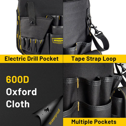 WINHUNT Hardware Tool Bucket Bag Multifunctional Repair Tool Bag Paint Bucket Bag Need To Work With Bucket Use