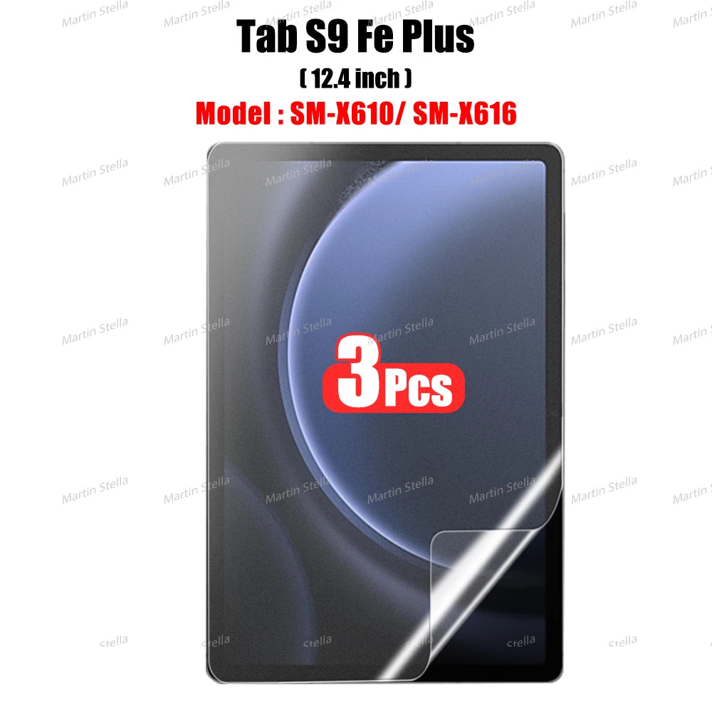 3Pcs Paper Feel Like Screen Protector for Samsung Galaxy Tab S7 S8 S9 Plus Ultra Samsung tab S6 Lite s7 s9 fe A8 A9 A7 No Glass
