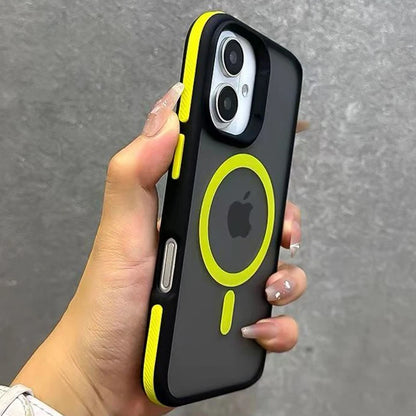 Luxury Magnetic Matte Translucent Case For Samsung Galaxy S25 Ultra S24 Plus S23 FE S22 S25 For Magsafe Wireless Charging Cover