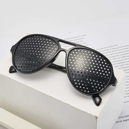 Anti-myopia Astigmatism Glasses Vision Correction Fatigue Pin Hole Glasses With Holes For Men Women Eyesight Improvement Eyewear