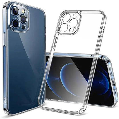 Ultra Thin Clear Transparent Soft TPU Case For iPhone 16 Pro Max 15 14 13 12 11 Pro Plus ProMax Mini Clear Back Cover Phone Case