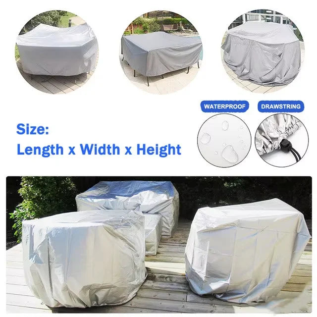 Real Outdoor Cover for Garden Furniture Rain And Snow Resistant Patio Chair Sofa Table Dust Cover Protective Outdoor Cushion