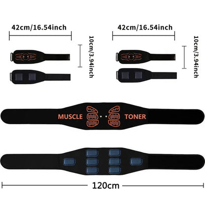 Smart Abdominal Toning Belt Muscle Toner Abs Trainer For Arm Leg Training Home Gym Fitness Massager
