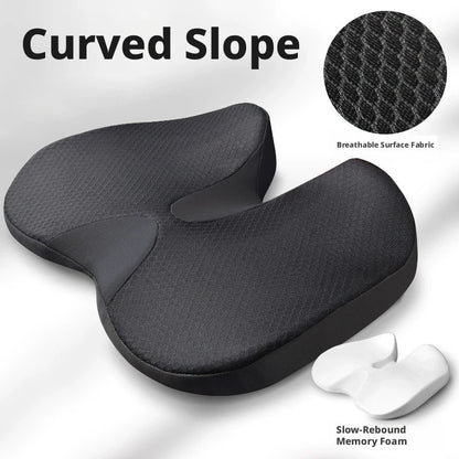 Coussin en mousse à mémoire de forme pour soulager la douleur coccygienne, idéal pour le bureau et la voiture