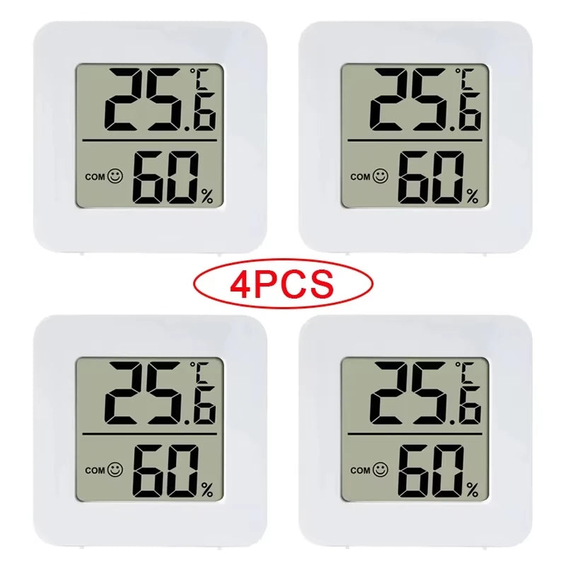 Temperature Gauge for Room Mini Digital Thermometer Hygrometer with Wall Mount Sensor LCD Screen for Home Use