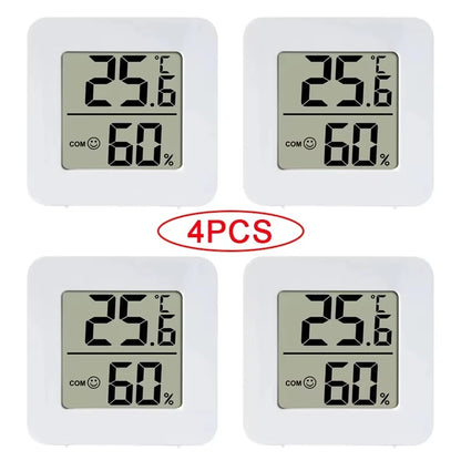 Temperature Gauge for Room Mini Digital Thermometer Hygrometer with Wall Mount Sensor LCD Screen for Home Use