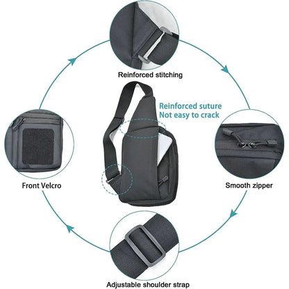Outdoor Hunting Tactical Shoulder Bag Concealed Carry Pistol Holster Multifunction Waterproof Crossbody Chest Pack Gun Sling Bag