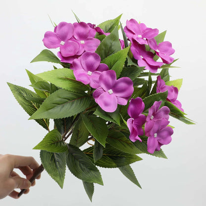 1/2/6PCS Artificial Flowers, Realistic Faux Balsam, Lifelike Stems, UV Resistant for Home Hotel  Indoor Outdoor Decor