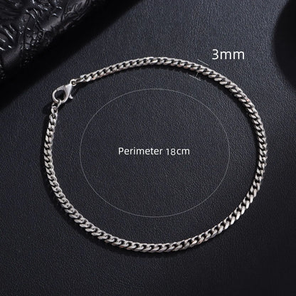 New Trendy Cuban Chain Bracelet – Stainless Steel Men & Women Jewelry Gift (3/5/7/9mm)