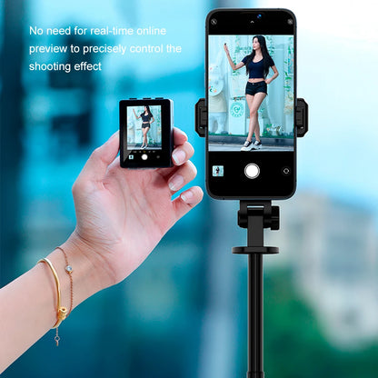 2026 Portable Smartphone Selfie Screen Display for Phone Rear Camera Wireless Selfie Vlog Live Monitor for iPhone Android Phone