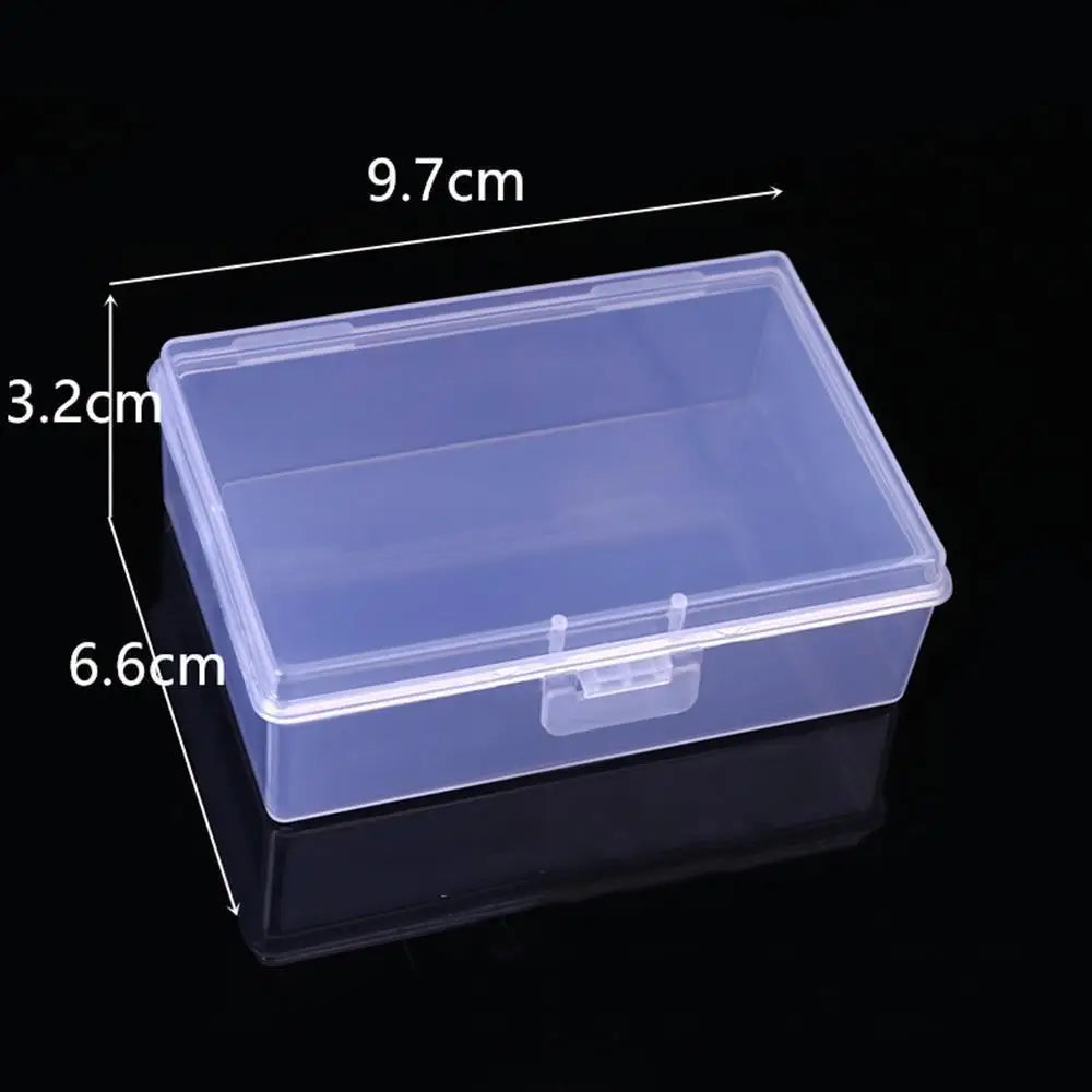 Mini Plastic Rectangular Box – Translucent, Dustproof Jewelry & Small Item Storage Container