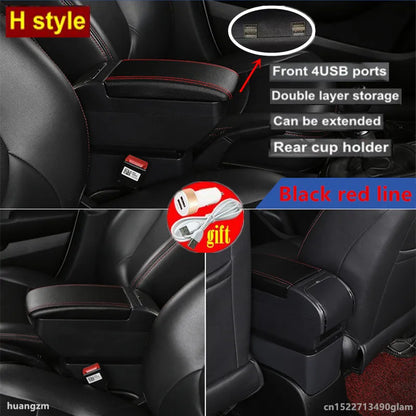 For Suzuki Vitara Armrest Box Double Layer Car Armrest Box Central Storage Box Interior Dedicated Retrofit Car Accessories
