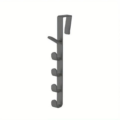 Over-the-Door 5-Hook Rack – Clothes, Bags & Hat Organizer
