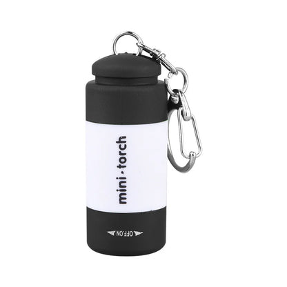 Pocket Keychain Flashlight Waterproof Outdoor Hiking Camping Mini FlashlightUSB Rechargeable LED Multifunctional Strong Light