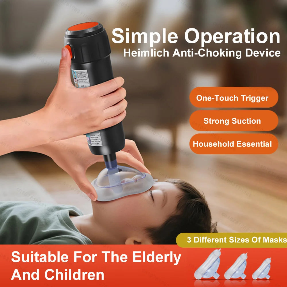Auto First Aid Choking Rescue Device Travel Home CPR Choking Emergency Device Adult Children Portable Asphyxia Rescue Machine