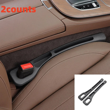 PU Waterproof Car Seat Gap Filler with Storage — Set of 2