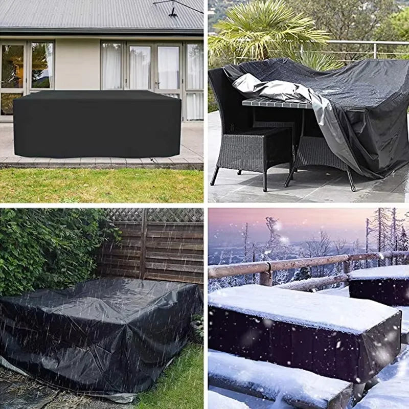 Real Outdoor Cover for Garden Furniture Rain And Snow Resistant Patio Chair Sofa Table Dust Cover Protective Outdoor Cushion