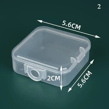 Mini Plastic Rectangular Box – Translucent, Dustproof Jewelry & Small Item Storage Container