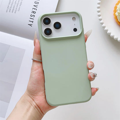 Matte Candy Color Phone Case for iPhone 17 Air 16 16E 15 Pro Max Liquid Silicone Shockproof Protection Skin Feeling Solid Cover