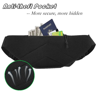 Waterproof Tactical Fanny Pack Concealed Carry Waist Bag with Molle System EDC Pouch for Outdoor Sports Traveling