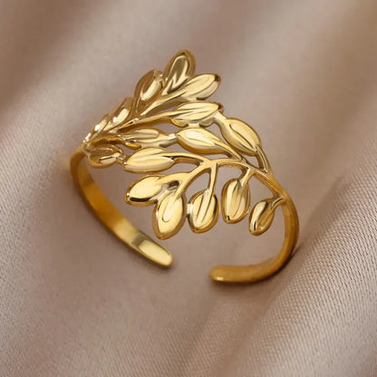 Stainless Steel Heart Ring for Women – 18K Gold Plated, Zircon Inlay, Vintage Waterproof Wedding Jewelry Gift