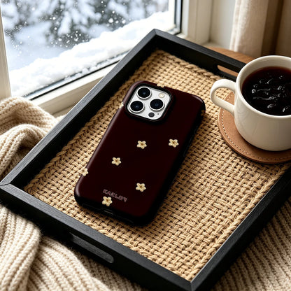 Brown Plaid Teddy Bear Phone Case for IPhone 17 16 15 14 13 Pro Max Plus Single Double-layer tough Shockproof Case