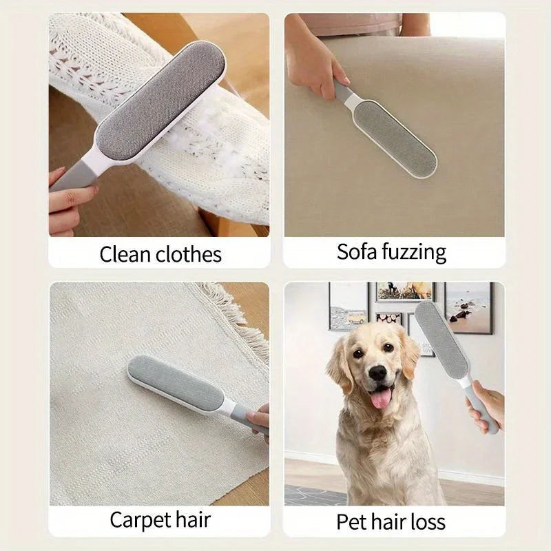 Double-Sided Electrostatic Pet Hair Remover Lint Brush