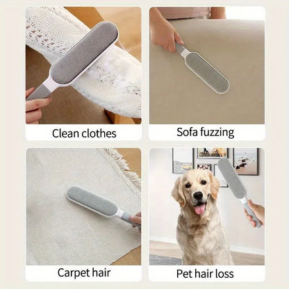 Double-Sided Electrostatic Pet Hair Remover Lint Brush