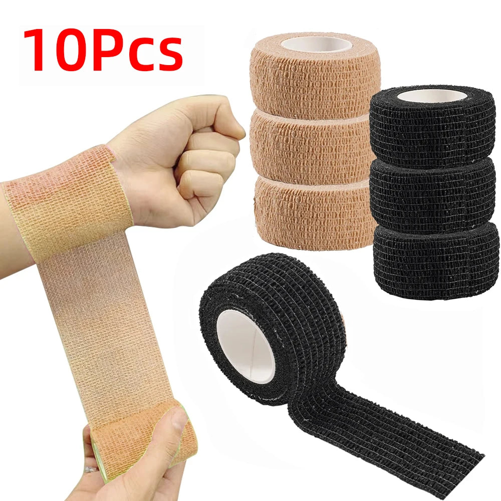 Self-Adhesive Elastic Athletic Wrap Tape – 10 Rolls