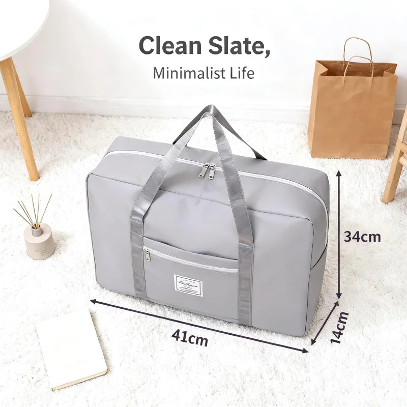 Foldable Multi-Purpose Storage Tote Bag, Space-Saving Travel Organizer for Closet and Trip Use