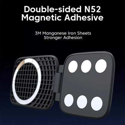 Ultrathin Car Magnetic Mobile Phone Holder Adjustable Foldable Anti-shake Vehicle Navigation Phone Universal Stand Accessories
