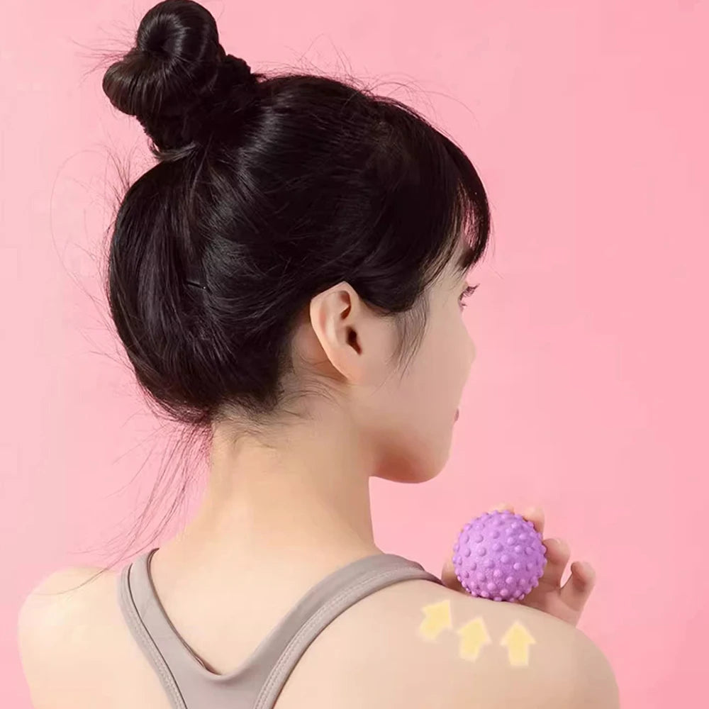 TPR Fascia Massage Ball — Raised Point for Back, Foot & Yoga Recovery