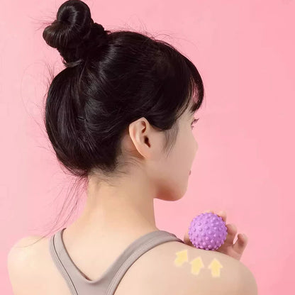TPR Fascia Massage Ball — Raised Point for Back, Foot & Yoga Recovery