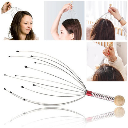 Octopus Scalp Massager – Stainless Steel Head Relaxer