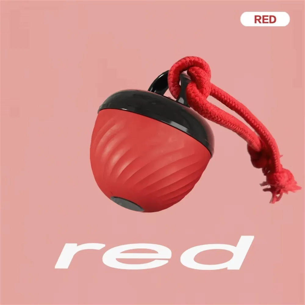 Smart Dog Toy Ball Electronic Interactive Pet Toy Moving Ball Rope USB 3 Modes Automatic Moving Bouncing for Puppy Chew Products
