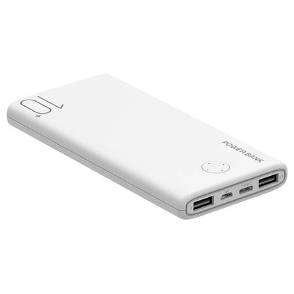 10000mAh Ultra Slim Portable Charger High Capacity Power Bank for iPhone Samsung Xiaomi Phones