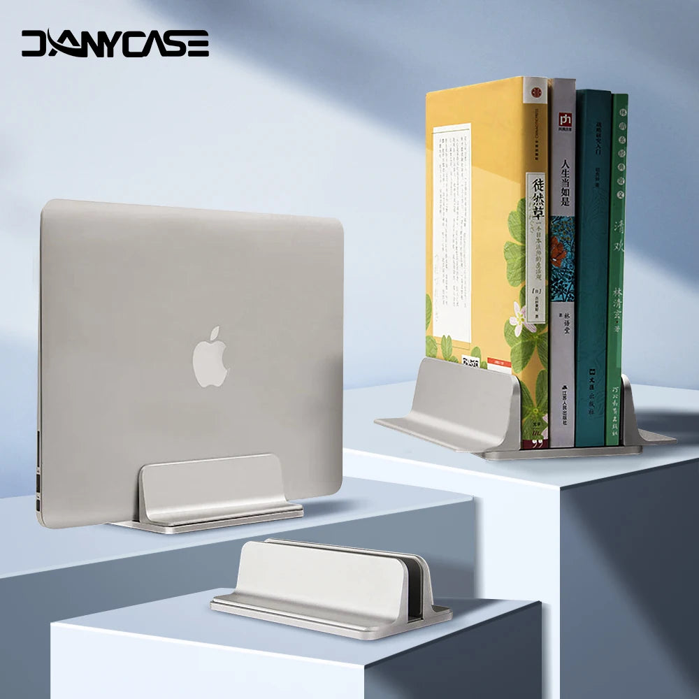 Vertical Laptop Stand Holder Foldable Aluminum Notebook Stand Laptop Tablet Stand Support For Macbook Air Pro PC 13-17 inch