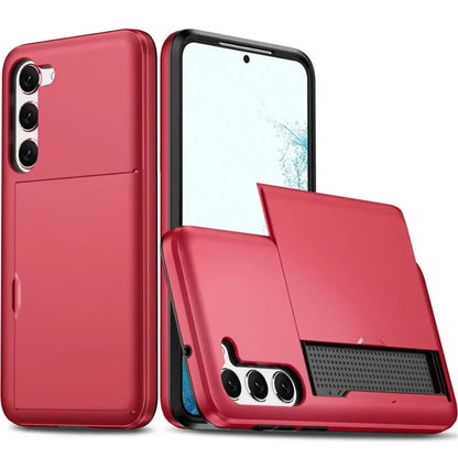 For Samsung Galaxy S26 S25 S24 Ultra S22 Plus S23 S21 S20 FE Note 20 A17 A55 Wallet Cover Card Holder Slot Shockproof Phone Case