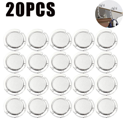 Stylish Round Bag Hook Foldable Purse Hanger for Tables Handbags Wallets Durable Portable Design Keeps Bags Clean Organized